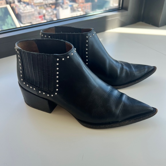 Givenchy leather studded ankle boots - Picture 4 of 4